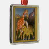 African Trio Art Print Silbernes Ornament (Rechts)