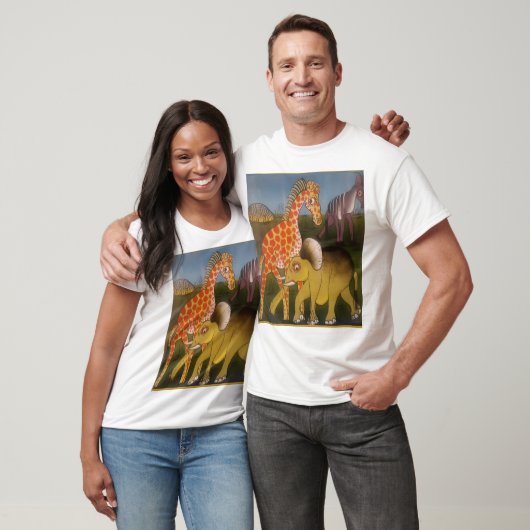 African Trio Art Print T-Shirt (Unisex)