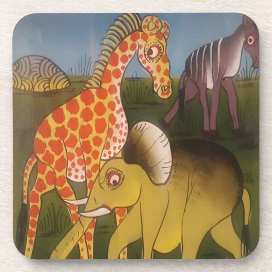 African Trio Art Print Untersetzer (Vorderseite)