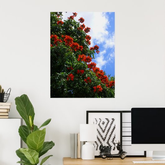 African Tulip Tree Poster (Heimbüro)