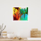 African Vase Confetti Celebration Poster (Küche)