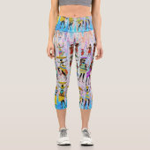 African Village Capri Leggings (Vorderseite)