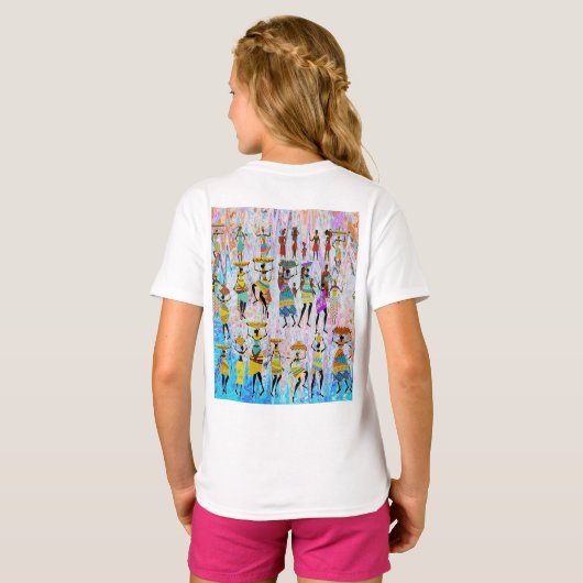 African Village T-Shirt (Schwarz voll)