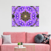 African Violet Mandala Leinwanddruck (Insitu (Wohnzimmer))