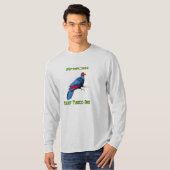 African Violet Turaco Bird Long T - Shirt (Vorne ganz)