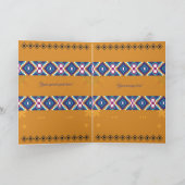 African Wedding Invitation | Gold & Kente Pattern Einladung (Innenseite)