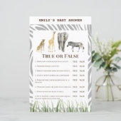 African Wild Baby Shower Game PRINTED (Stehend Vorderseite)