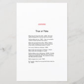 African Wild Baby Shower Game PRINTED (Rückseite)