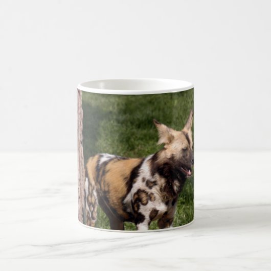 african-wild-dog-001 kaffeetasse (Mittel)