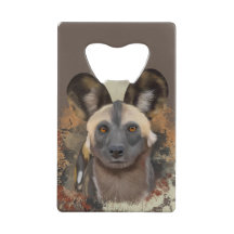 African Wild Dog Abstrakt Paint Spritzer Wildlife