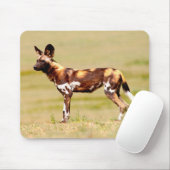 African Wild Dog (Lycaon Pictus) Standing Mousepad (Mit Mouse)