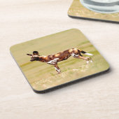 African Wild Dog (Lycaon Pictus) Standing Untersetzer (Linke Seite)