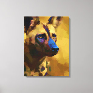 African Wild Dog Wildlife Canine Leinwanddruck