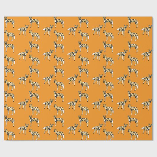 African Wild Dogs Geschenkpapier (Flach)