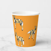 African Wild Dogs Pappbecher (Rückseite)