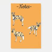 African Wild Dogs Post-it Klebezettel (Vorderseite)