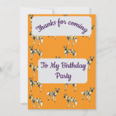 African Wild Dogs Thank you Card Einladung (Vorderseite)