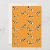 African Wild Dogs Thank you Card Einladung (Rückseite)