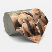 African Wildlife Fotografy Elephant Bodyguard Krawatte (Gerollt)
