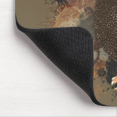 African Wildlife Guinea Fowl Earth Tones Spritzer Mousepad (Ecke)