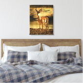 African Wildlife Impala im Flussbett Leinwanddruck (Insitu (Schlafzimmer))