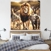 African Wildlife Leinwanddruck (Insitu (Schlafzimmer))
