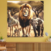 African Wildlife Leinwanddruck (Insitu (Wohnzimmer))