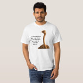 African Wildlife Ostrich Bird Funny Joke T - Shirt (Vorne ganz)