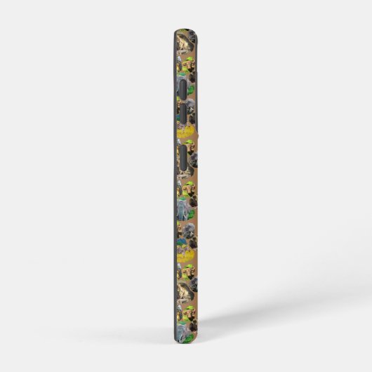 African Wildlife Pawprint Collage Samsung Galaxy Hülle (Rechte Seite)