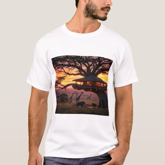 African Wildlife Restaurant Nr. 1 T-Shirt (Vorderseite)