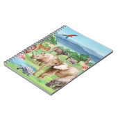 African Wildlife: Savannah Watercolor Wallpaper. Notizblock (Linke Seite)