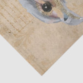 African Wildlife Secretary Bird Portrait Theme Seidenpapier (Detail)