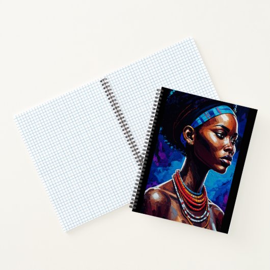 African Woman Portrait Notizblock (Innenseite)