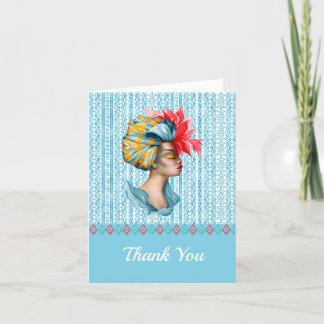 African Woman Thank You Card Dankeskarte
