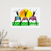 African Women Mating Call Dance Poster (Küche)