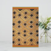 African Zaire Congo Kuba Textile Briefpapier (Stehend Vorderseite)