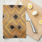 African Zaire Congo Kuba Textile Handtuch (Viertel Falte)