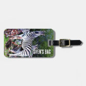 African Zebra Aloe Gepäckanhänger (Vorderseite horizontal)