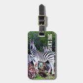 African Zebra Aloe Gepäckanhänger (Vorderseite vertikal)
