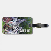 African Zebra Aloe Gepäckanhänger (Rückseite horizontal)
