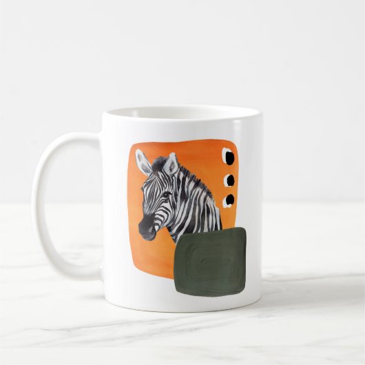 African Zebra Animal Kaffeetasse (Links)