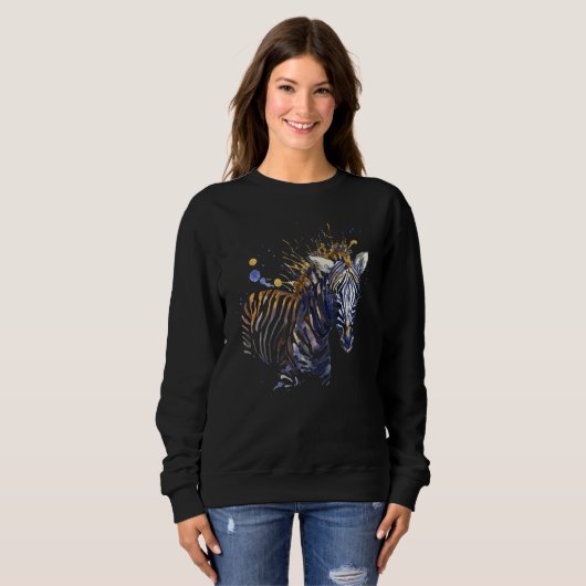 African Zebra Graphic Sweatshirt (Vorne ganz)