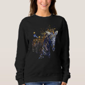 African Zebra Graphic Sweatshirt (Vorderseite)
