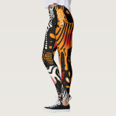 African Zebra Print Leggings (Links)