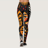 African Zebra Print Leggings (Rückseite)