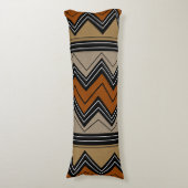 African Zigzags Pattern Seitenschläferkissen (Vorderseite Vertikal)