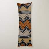 African Zigzags Pattern Seitenschläferkissen (Rückseite (Vertikal))