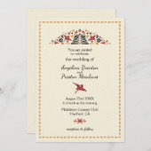 Africana Modern Africa Design Wedding Einladung (Vorne/Hinten)