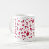 Africanis Weihnachtsdesign Kaffeetasse (Vorderseite Links)