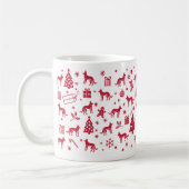 Africanis Weihnachtsdesign Kaffeetasse (Links)